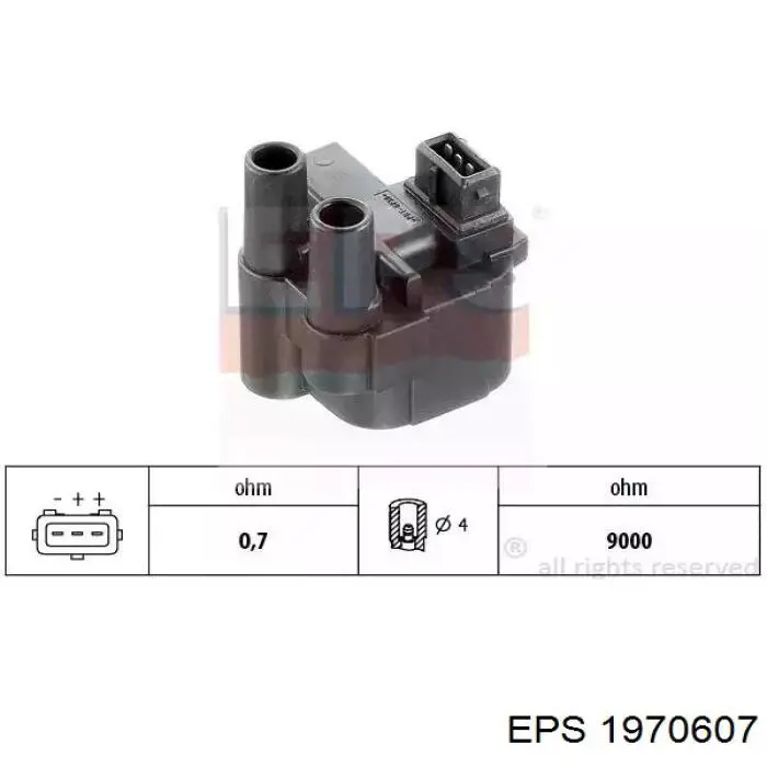 Катушка зажигания 1970607 EPS
