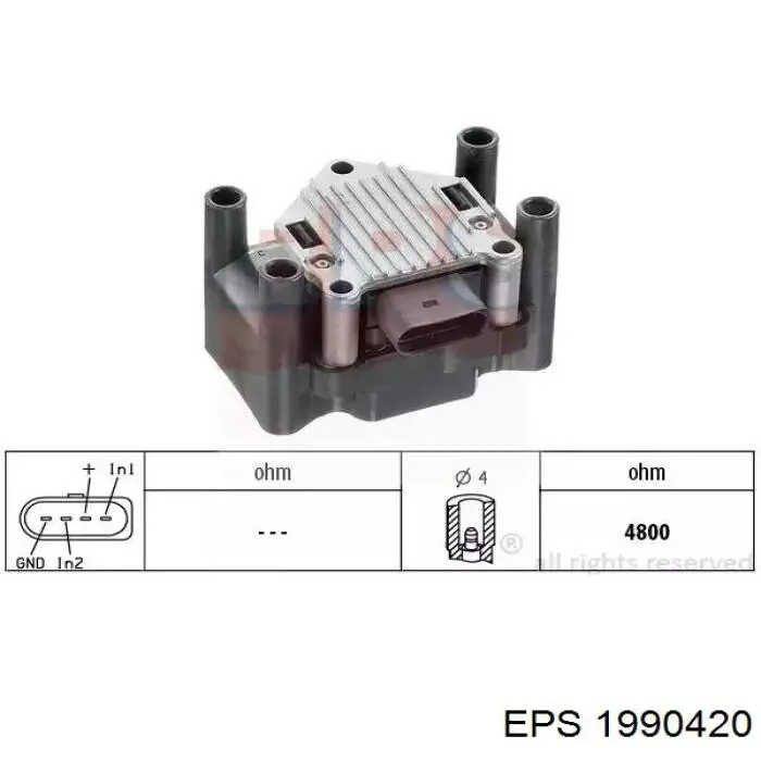 Катушка зажигания EPS 1990420