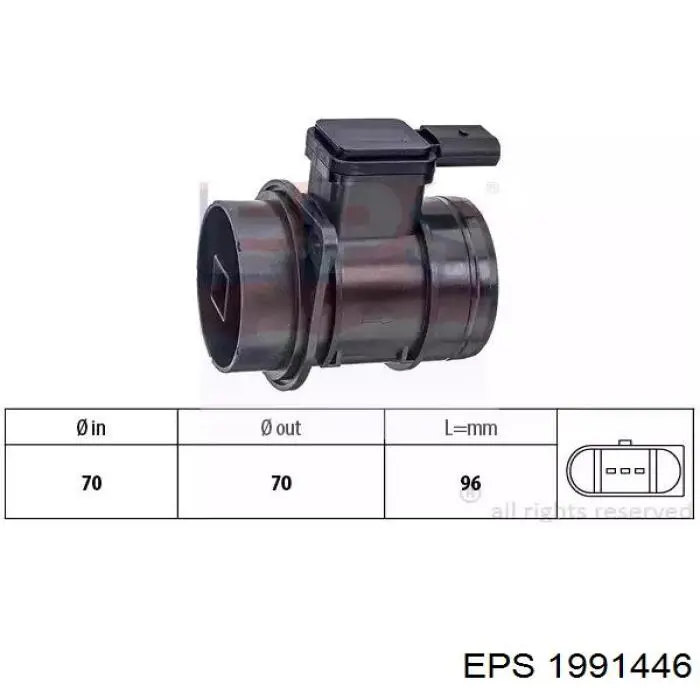 Sensor MAF 1991446 EPS