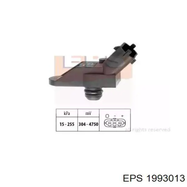1993013 EPS sensor de pressão no coletor de admissão, map