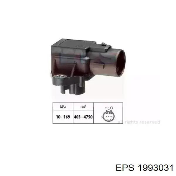 Датчик абсолютного давления в коллекторе EPS 1993031 цена, от 46.54 USD