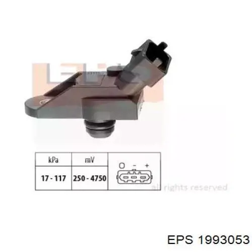 Датчик абсолютного давления в коллекторе Vernet MS0013 цена, от 49.95 USD