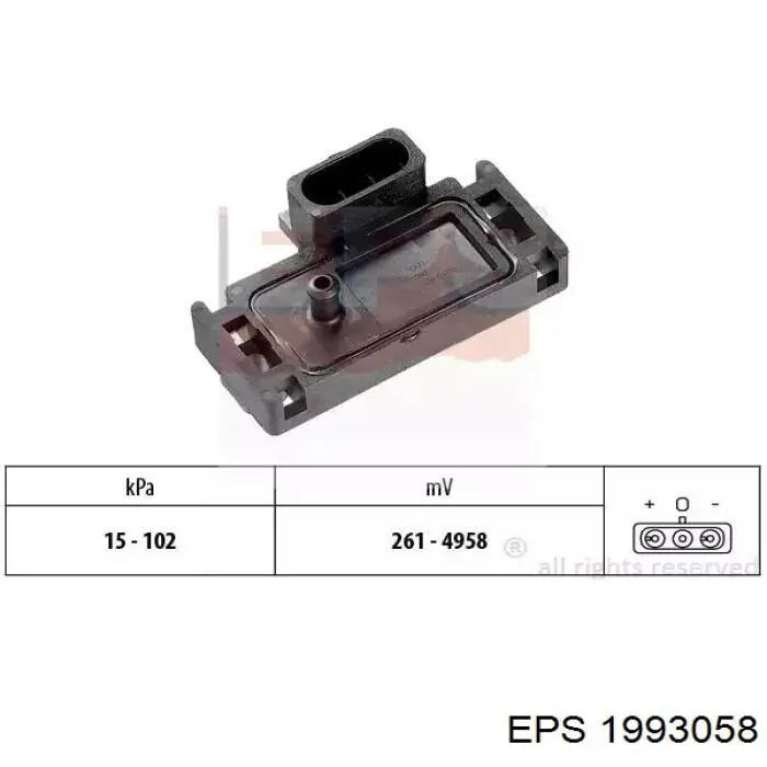 Датчик абсолютного давления в коллекторе Febi 105987 цена, от 15.84 USD