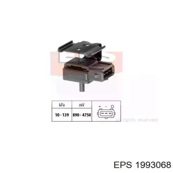 Датчик абсолютного давления в коллекторе Volvo 9470007 цена, от 60.85 USD