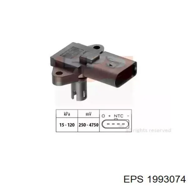 Sensor De Presion Del Colector De Admision 1993074 EPS