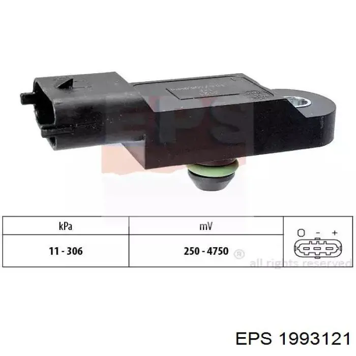 1993121 EPS sensor de pressão de supercompressão