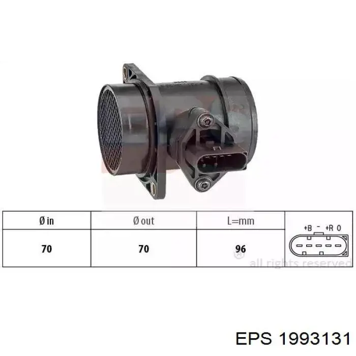 Sensor de presion de carga (inyeccion de aire turbina) 1993131 EPS