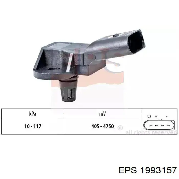 Датчик давления пневматической тормозной системы EPS 1993157
