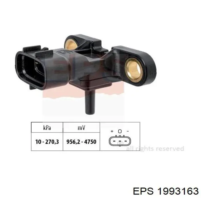 1.993.163 EPS sensor de pressão de supercompressão