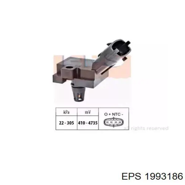 Sensor De Presion Del Colector De Admision 1993186 EPS