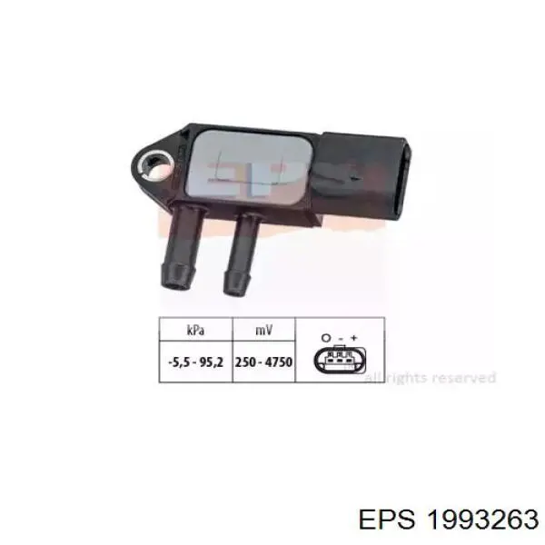 Sensor De Presion De Escape 1993263 EPS