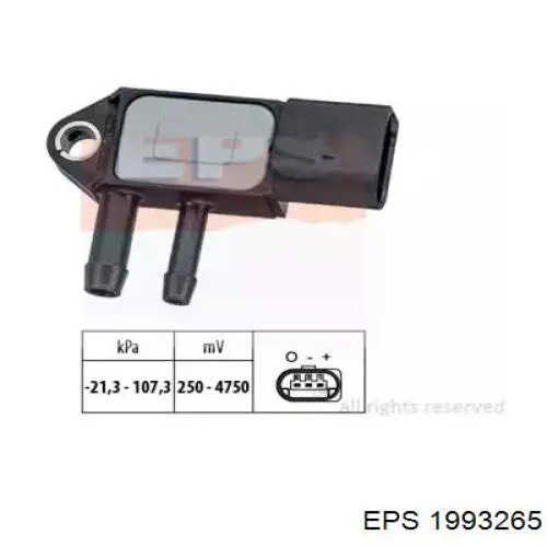 Sensor De Presion De Escape 1993265 EPS