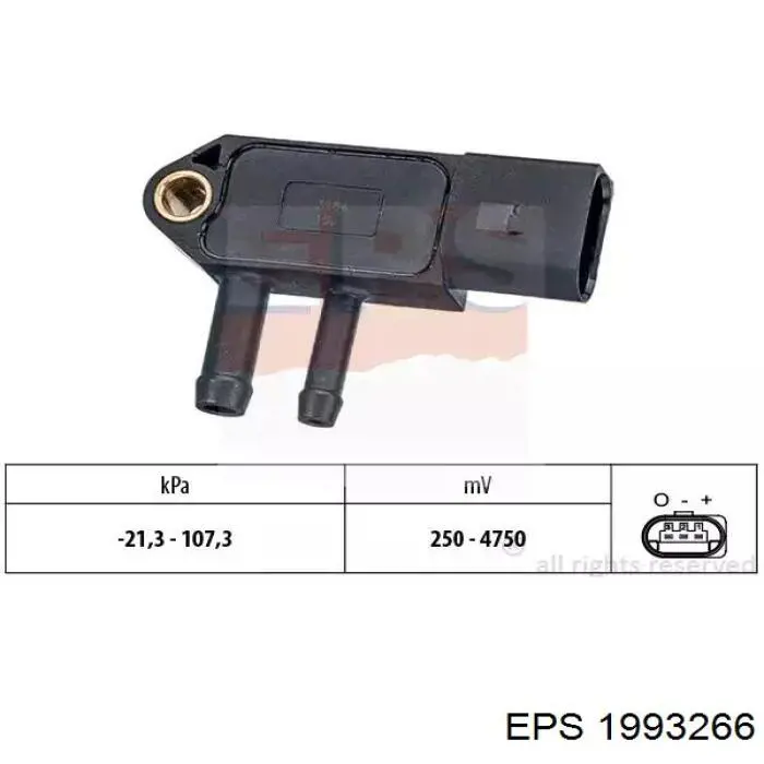 1993266 EPS sensor de pressão dos gases de escape