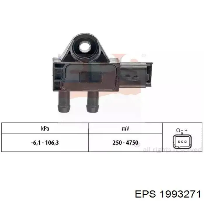 1993271 EPS sensor de pressão dos gases de escape