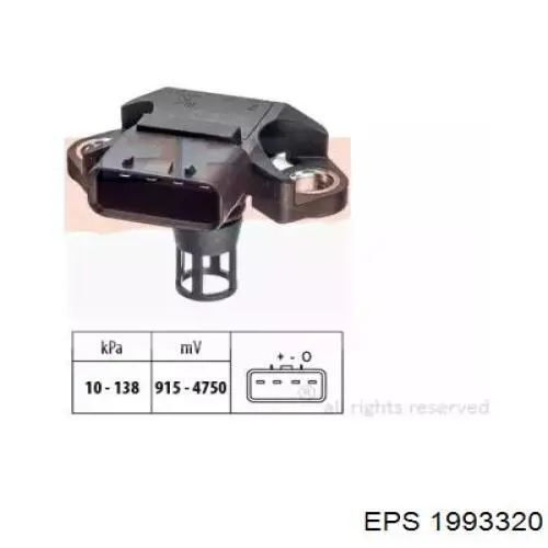 1.993.320 EPS sensor de pressão de supercompressão