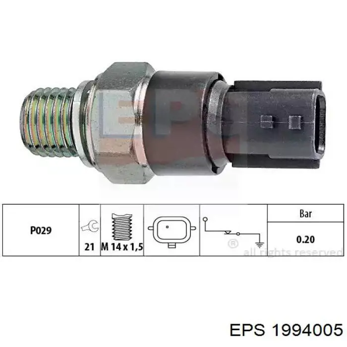 Датчик температуры наддува EPS 1994005 цена, от 6.68 USD