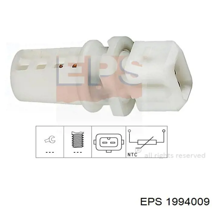 Sensor, temperatura del aire de admisión 1994009 EPS