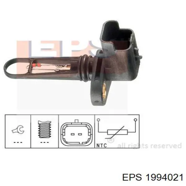 Sensor, temperatura del aire de admisión 1994021 EPS