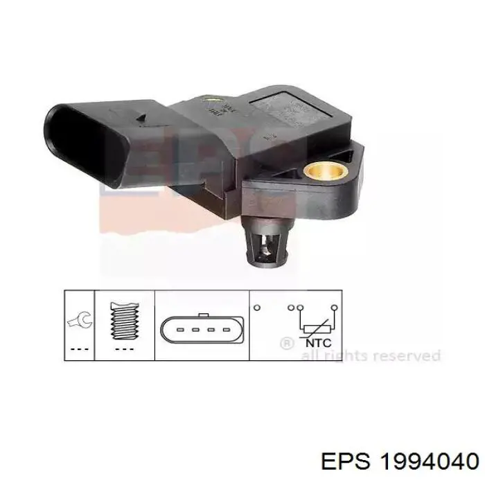 1994040 EPS sensor de temperatura da mistura de ar