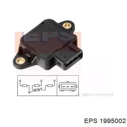 Sensor, posición mariposa 1995002 EPS