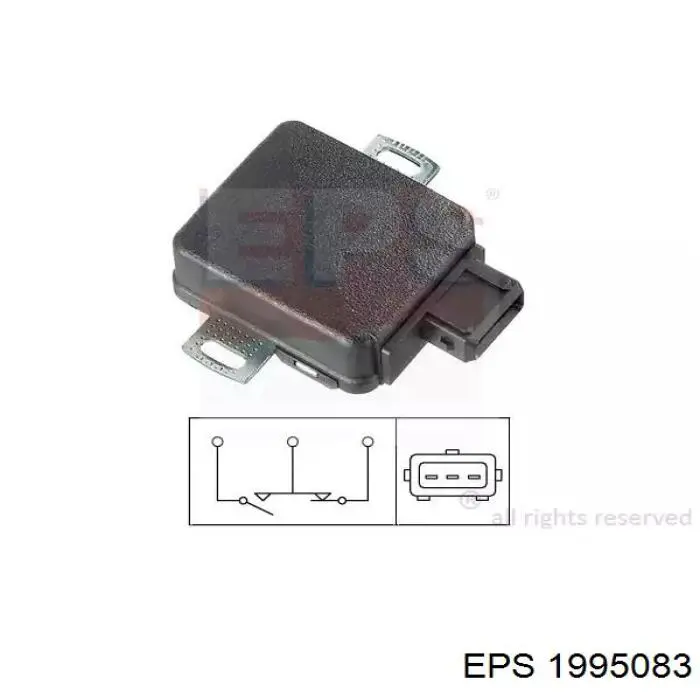 1995083 EPS sensor de posição da válvula de borboleta (potenciômetro)