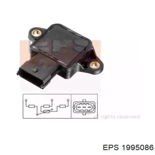 Sensor de posición del acelerador 1995086 EPS