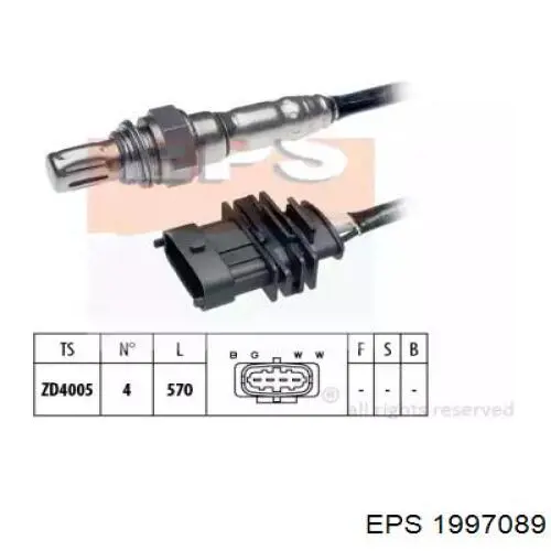 Датчик кислорода до катализатора 1997089 EPS
