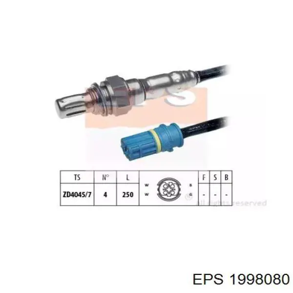 Датчик кислорода до катализатора 1998080 EPS