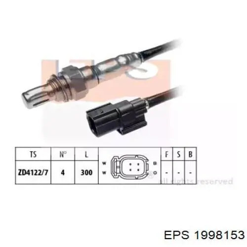 Датчик кислорода после катализатора 1998153 EPS