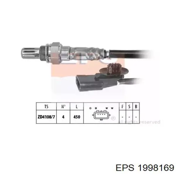 Датчик кислорода до катализатора 1998169 EPS