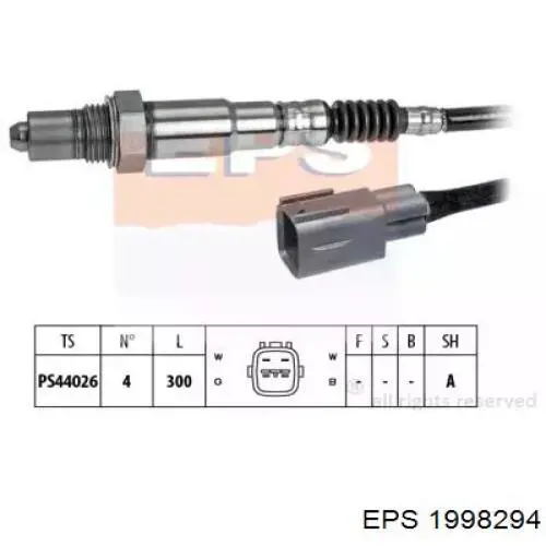 Датчик кислорода до катализатора 1998294 EPS