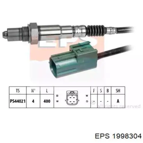 Датчик кислорода до катализатора 1998304 EPS