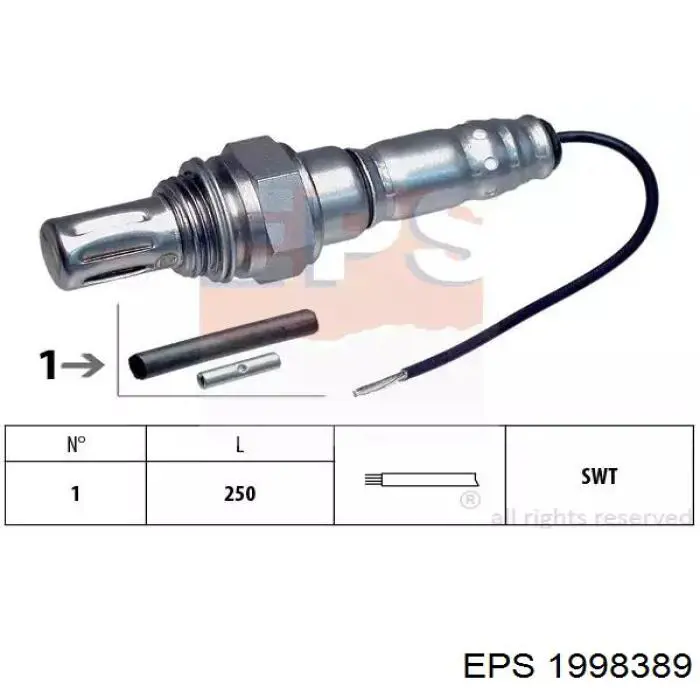 Лямбда датчик кислорода EPS 1998389 цена, от 57.94 USD