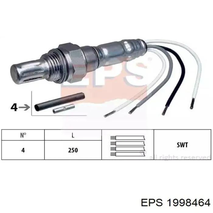 Лямбдазонд, датчик кислорода до катализатора EPS 1998464 цена, от 74.86 USD