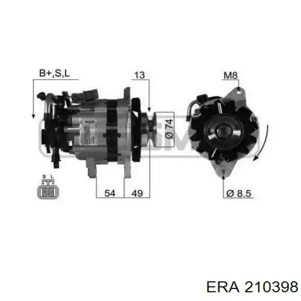 MD127087 Mitsubishi Генератор автомобильный