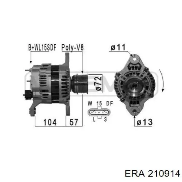 1986A01034 Bosch gerador