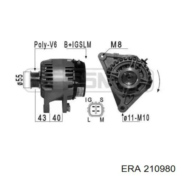 Генератор 210980 ERA