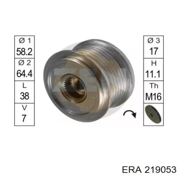 Автомобильный генератор ERA 219053 цена, от 241.30 USD