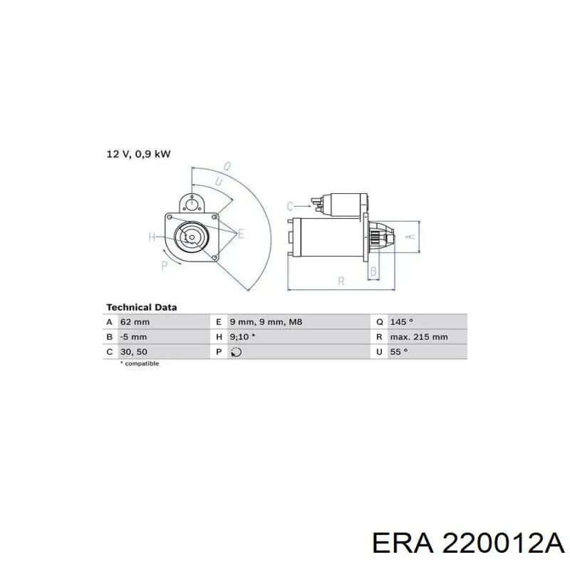 Купить 220012A ERA Стартер