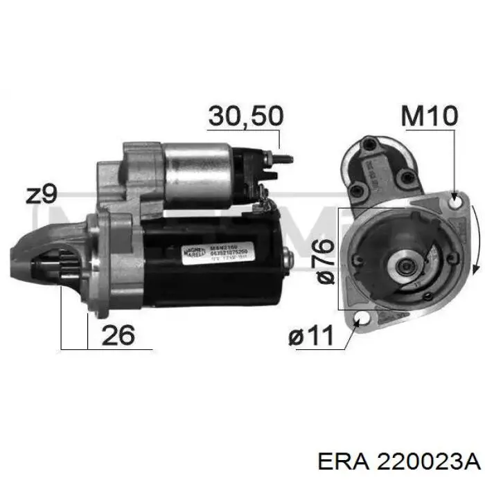 Стартер ERA 220023A цена, от 76.47 USD