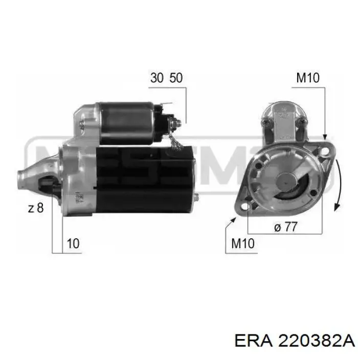 Стартер ERA 220382A цена, от 92.83 USD