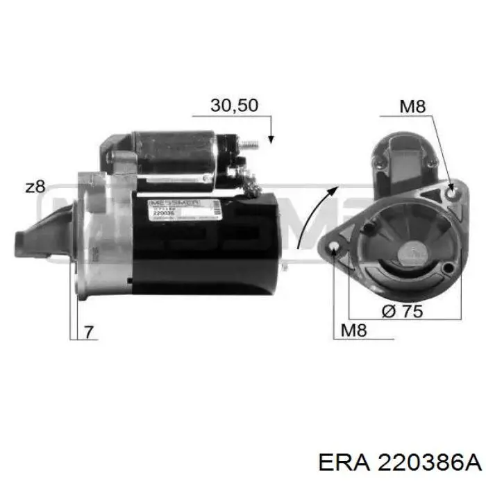 220386A ERA motor de arranco