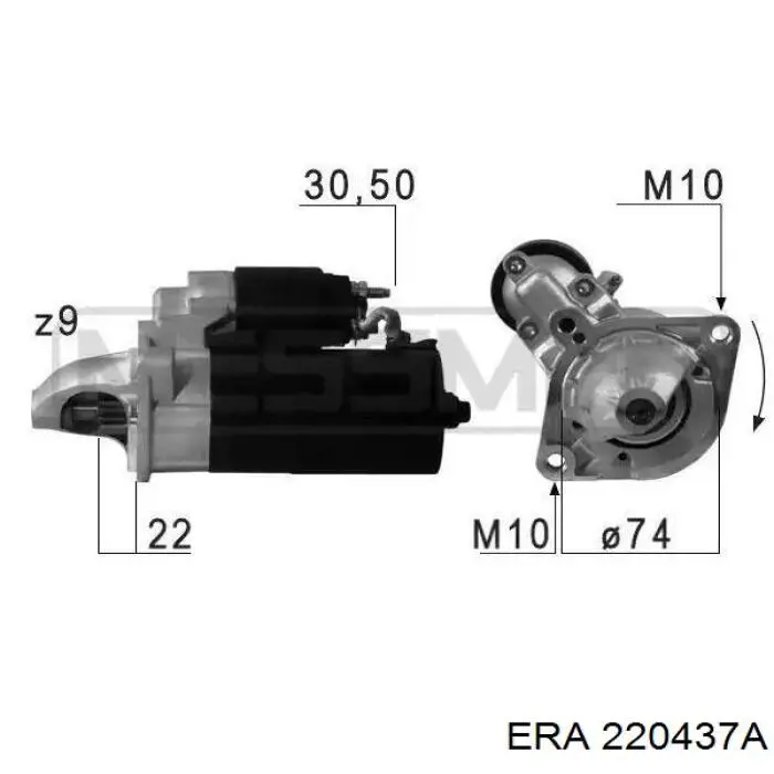 Стартер ERA 220437A цена, от 75.30 USD
