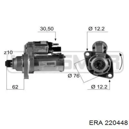 Motor de arranque 220448 ERA