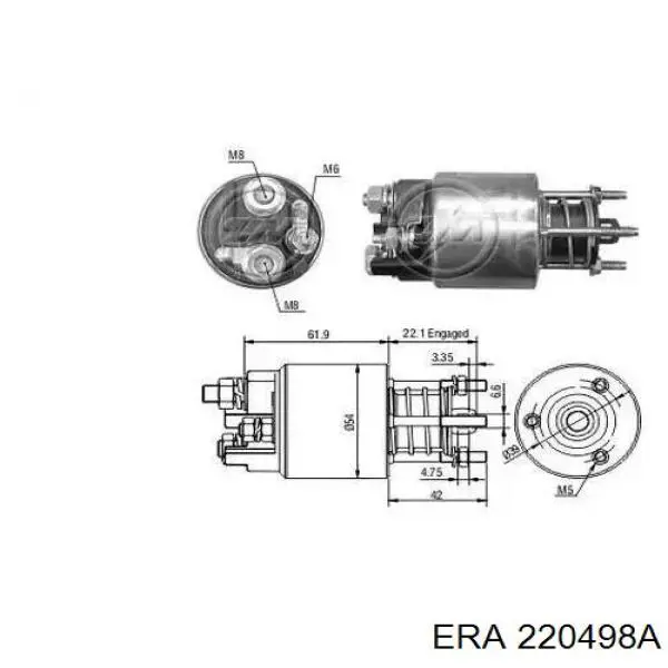 Стартер ERA 220498A цена, от 90.70 USD