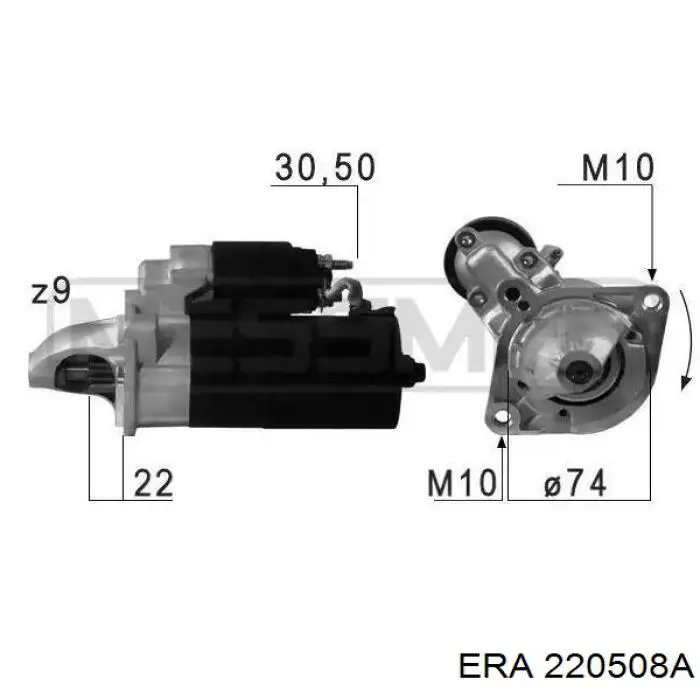 Стартер ERA 220508A цена, от 118.35 USD