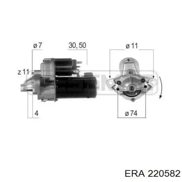 Стартер 220582 ERA