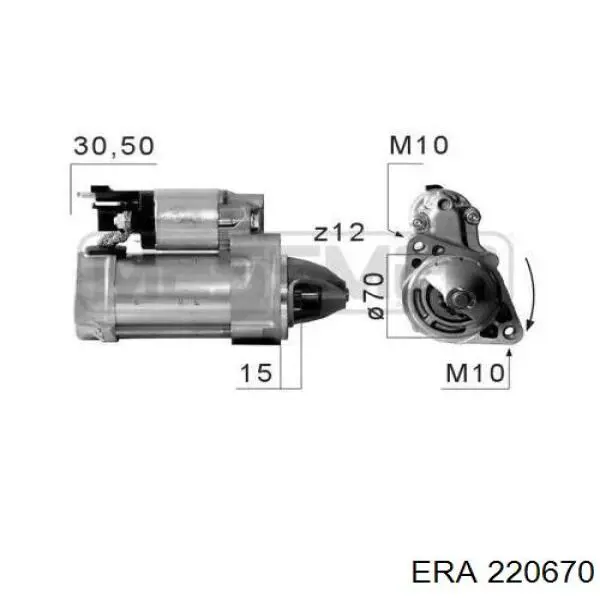 220670 ERA motor de arranco