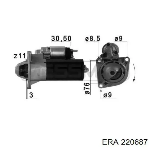 Стартер 220687 ERA