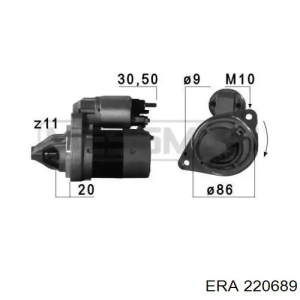 Стартер 220689 ERA